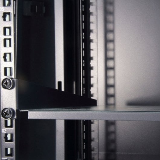 Armoire Murale Rack Powergreen 19" 9U 600x600mm + Thermostat + 2 Ventilateurs + 1 Plateau Fixe