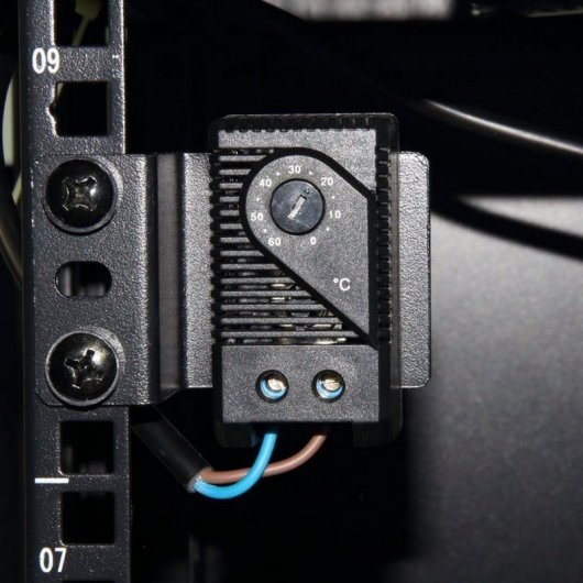 Powergreen Armário Rack Mural 19" 6U 600x600mm + Termostato + 2 Ventoinhas + 1 Bandeja Fixa