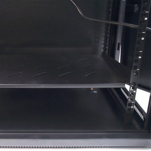 Powergreen Armário Rack Mural 19" 6U 600x600mm + Termostato + 2 Ventoinhas + 1 Bandeja Fixa