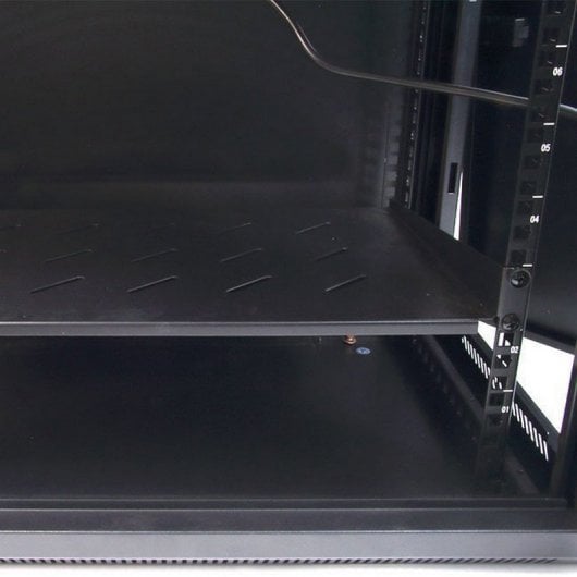 Powergreen Armario Rack Mural 19" 6U 600x450mm + Termostato + 2 Ventiladores + 1 Bandeja Fija