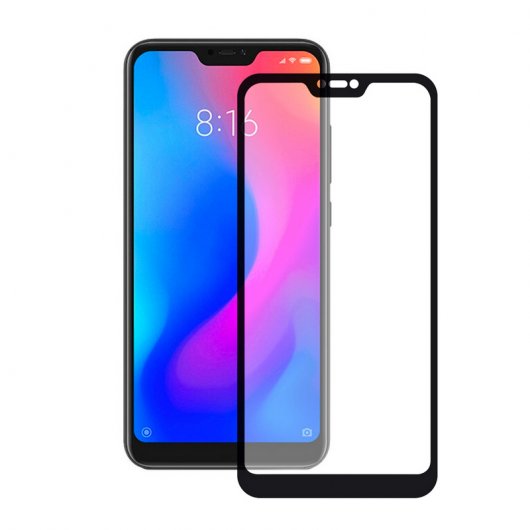 Contact Protector Pantalla Cristal Templado Negro para Xiaomi Mi A2 Lite