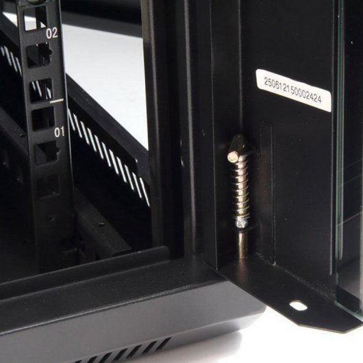 Powergreen Armario Rack Mural 19" 12U 600x450mm + Termostato + 2 Ventiladores + 1 Bandeja Fija