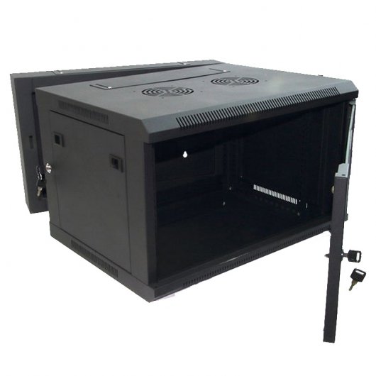 Powergreen Armário Rack Mural 19" Dupla Secção 6U 600x550mm
