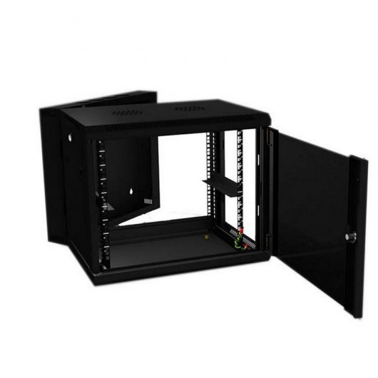 Powergreen Armario Rack Mural 19" Doble Sección 12U 600x550mm