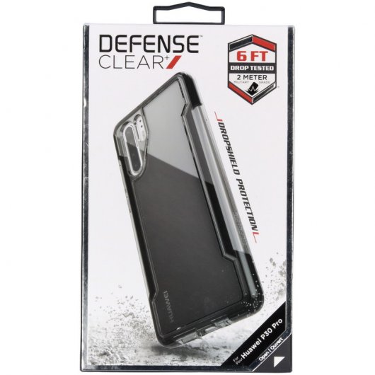 Xdoria Denfense Clear Funda Negra para Huawei P30 Pro