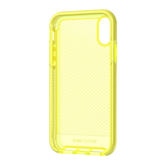 Tech21 Evo Check Funda de Silicona Amarilla para Apple iPhone XR