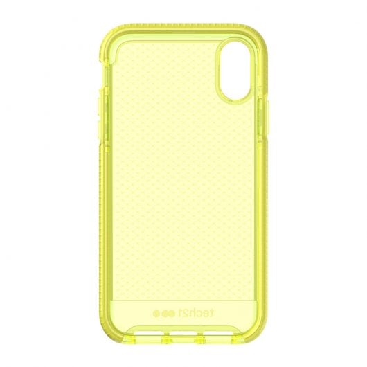 Tech21 Evo Check Funda de Silicona Amarilla para Apple iPhone XR