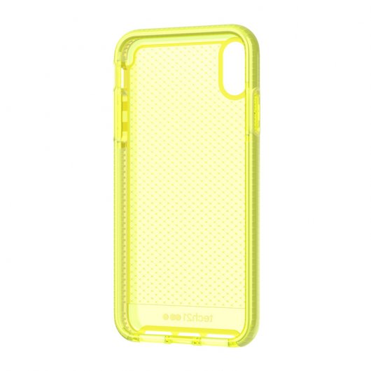 Tech21 Evo Check Funda de Silicona Amarilla para Apple iPhone XS Max