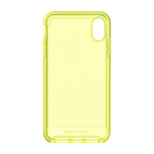 Tech21 Evo Check Funda de Silicona Amarilla para Apple iPhone XS Max