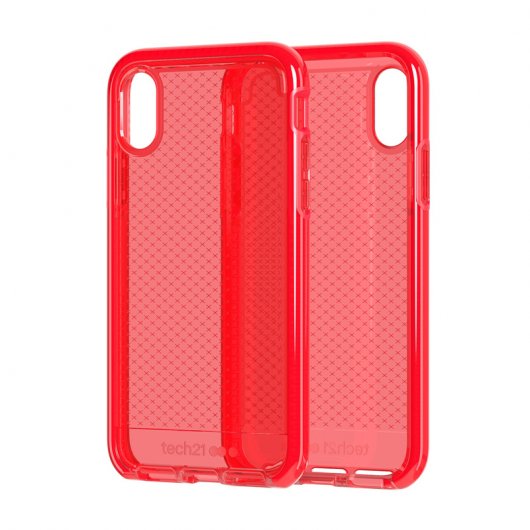 Tech21 Evo Check Funda de Silicona Roja para Apple iPhone X / XS