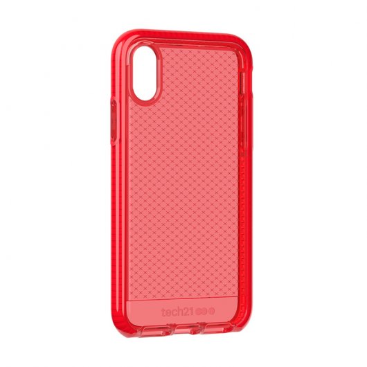 Tech21 Evo Check Funda de Silicona Roja para Apple iPhone X / XS
