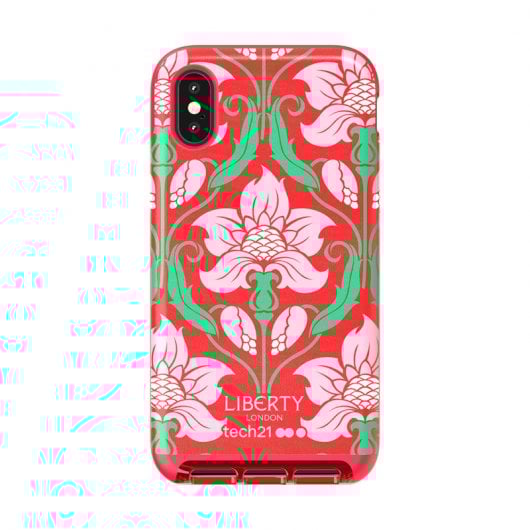 Tech21 Evo Luxe Liberty Azelia Funda Roja con Adornos Florales para Apple iPhone X / XS