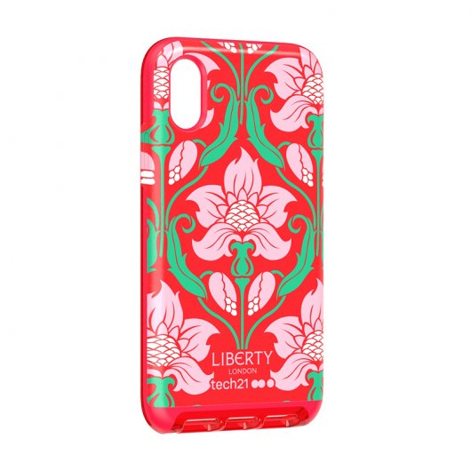 Tech21 Evo Luxe Liberty Azelia Funda Roja con Adornos Florales para Apple iPhone X / XS