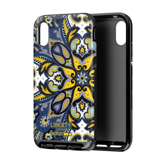 Tech21 Evo Luxe Liberty Marham Funda de Piel Sinténtica para Apple iPhone X / XS