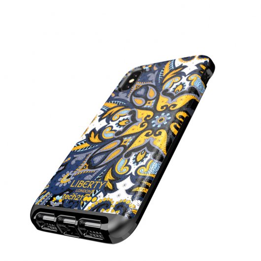 Tech21 Evo Luxe Liberty Marham Funda de Piel Sinténtica para Apple iPhone X / XS