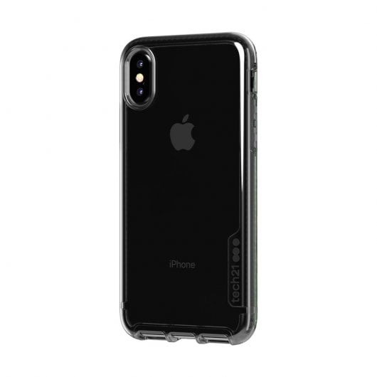 Tech21 Pure Tint Funda de Silicona Negra Transparente para Apple iPhone X / XS