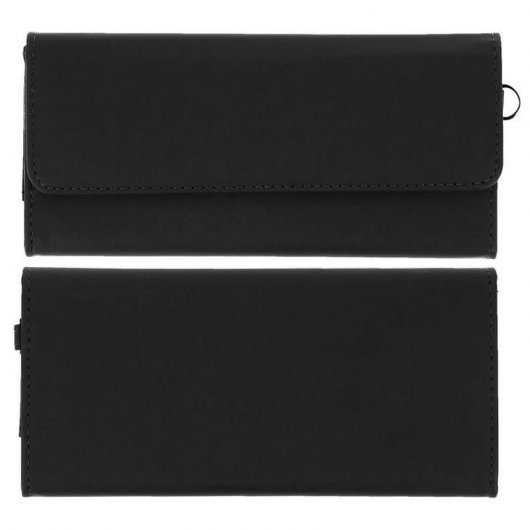 Avizar Funda Monedero Negra para Smartphone hasta 6"