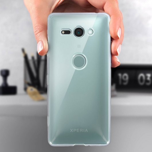 Avizar Funda de Silicona Ultrafina Transparente para Sony Xperia XZ2 Compact