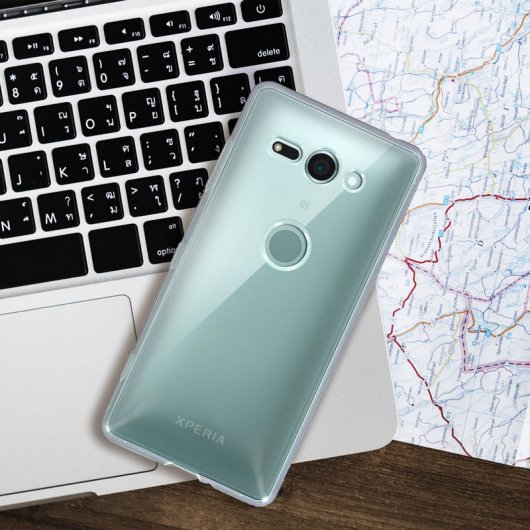 Avizar Funda de Silicona Ultrafina Transparente para Sony Xperia XZ2 Compact