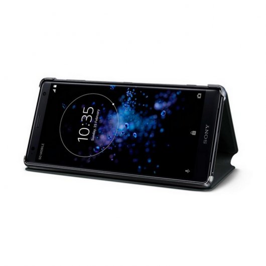 Sony Style Cover Funda libro Negra para Sony Xperia XZ2