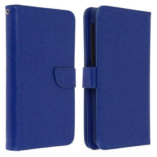 Avizar Funda Billetera Azul para Smartphones de 3.8" a 4.3"