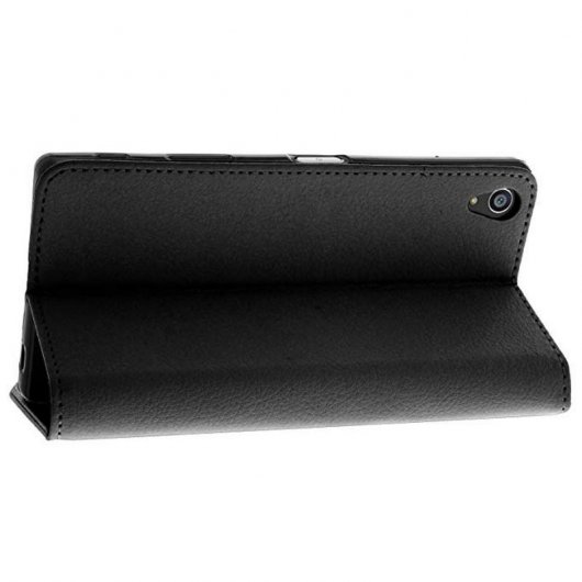 Avizar Funda Tipo Libro Cartera Negra para Sony Xperia Z5 Premium