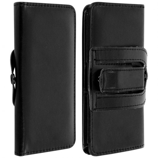Avizar Funda para Cinturón Negra para Smartphones Max. 139x70mm