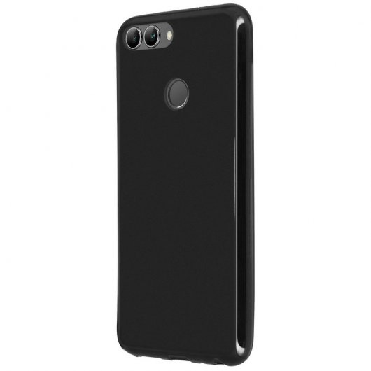Avizar Funda de Silicona Negra para Huawei P Smart