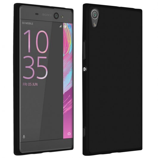 Avizar Funda de Silicona Flexible Negra para Sony Xperia XA1 Ultra