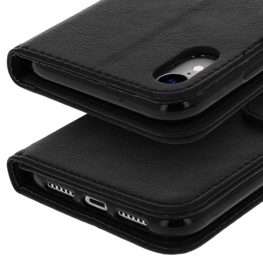 Avizar Funda Tipo Cartera Negra para Apple iPhone XR