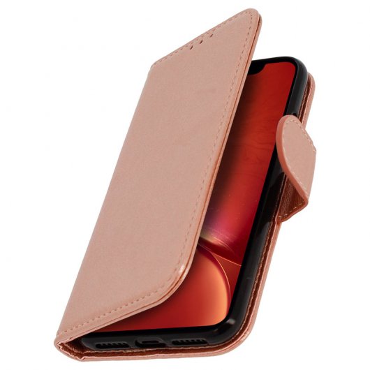 Étui portefeuille Avizar en or rose pour Apple iPhone XR