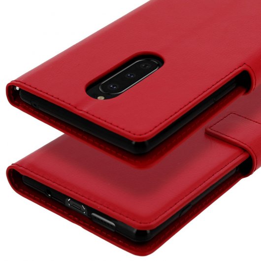 Avizar Funda Cartera Vintage Roja para Sony Xperia 1
