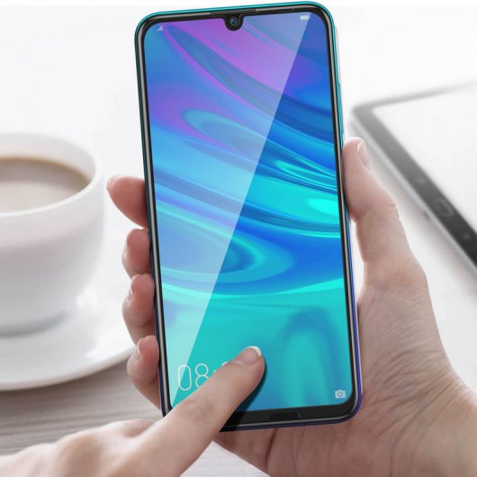 Pellicola protettiva in vetro temperato Avizar con bordi neri per Huawei P Smart 2019/Honor 10 Lite