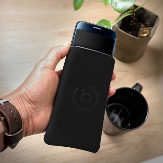 Bugatti Funda Bolsillo Negra para Smartphones de 141x59mm