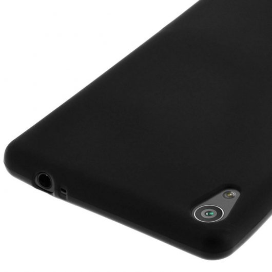Avizar Funda de Silicona Flexible Negra para Sony Xperia XA Ultra