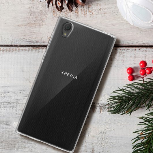 Avizar Funda de Silicona Ultrafina Transparente para Sony Xperia L1