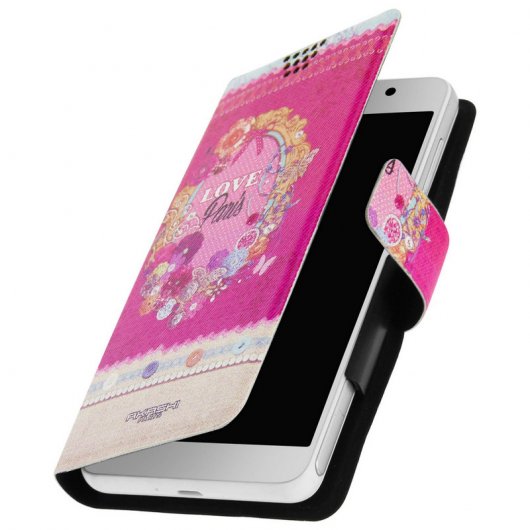 Akashi Funda Libro Paris para Smartphones de 3.5" a 4.5"