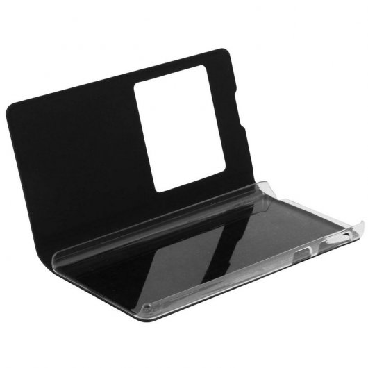 Avizar Funda Rígida con Ventana Negra para Sony Xperia E5