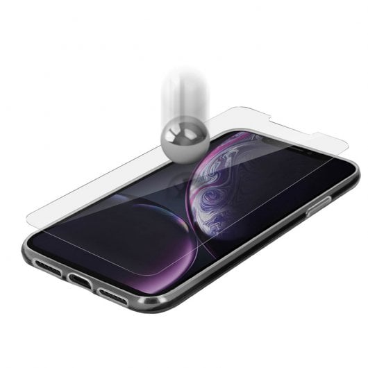 Coque en silicone transparente Avizar + verre trempé pour Apple iPhone XR