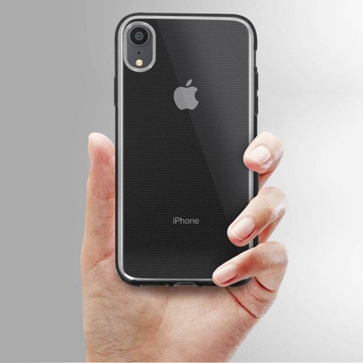 Coque en silicone transparente Avizar + verre trempé pour Apple iPhone XR