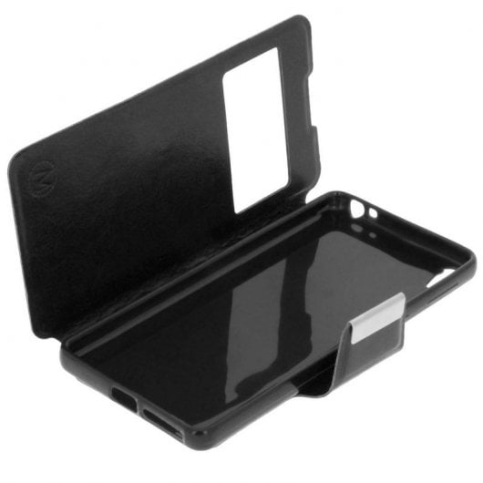 Avizar Funda con Ventana Negra para Sony Xperia E5