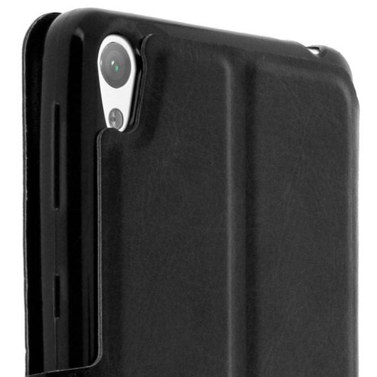 Avizar Funda con Ventana Negra para Sony Xperia E5