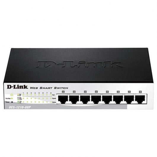 Switch D-Link DES-1210-08P 8 porte 10/100 PoE