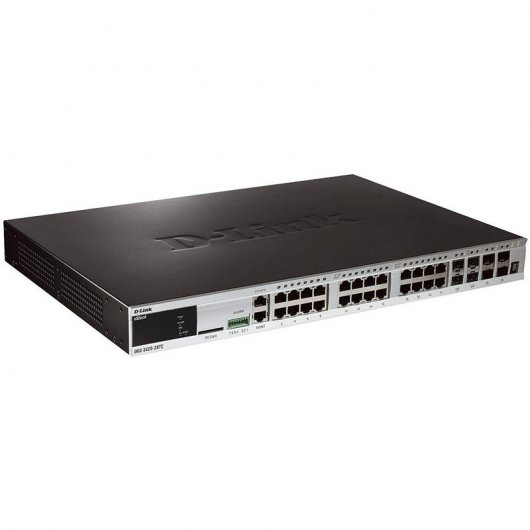 D-Link xStack DGS-3420-28TC Switch Gestionable 24 Puertos Gigabit + 4 Puertos SFP Combinado