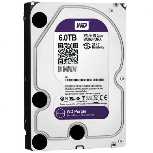 Western Digital Purple Interne Festplatte 6 TB 5400 RPM 64 MB 3.5" Serial ATA III