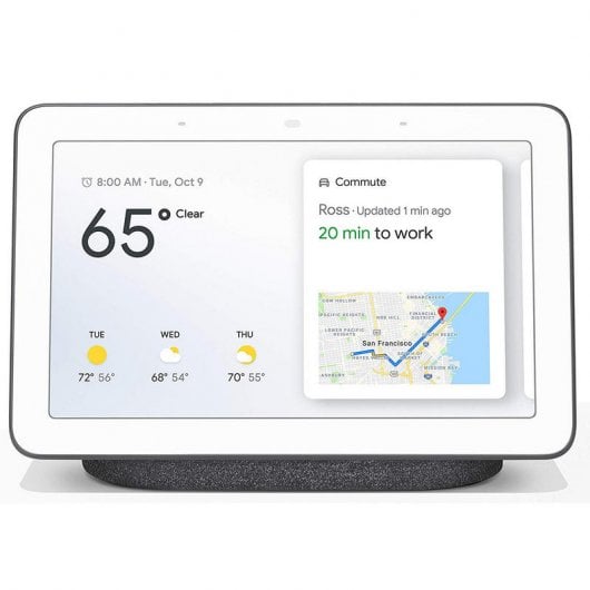 Google Nest Hub Carbón Altavoz Inteligente y Asistente con Pantalla Carbón