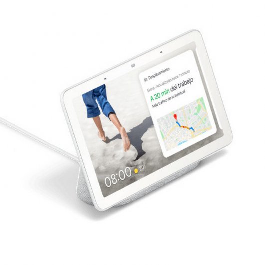 Google Nest Hub Carbón Altavoz Inteligente y Asistente con Pantalla Tiza