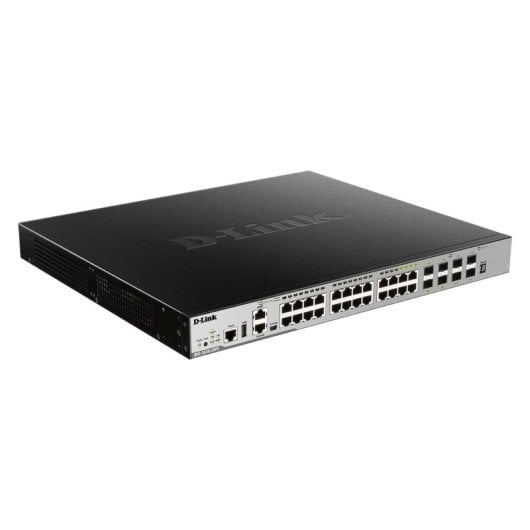 D-Link DGS-3630-28PC/SI Switch Gestionable 20 Puertos Gigabit PoE + 4 SFP 1000 Mbps + 4 10GbE SFP+