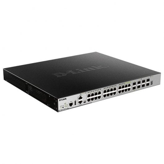D-Link DGS-3630-28PC/SI Netzwerk-Switch Managed L3 Gigabit Ethernet (10/100/1000) Power over Ethernet (PoE) Schwarz, Grau