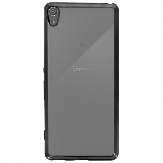 Avizar Funda de Silicona con Bordes Negros para Sony Xperia XA